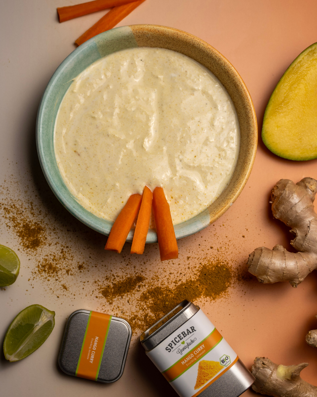 Spicebar x evergrate: Mango-Curry-Joghurt-Dip