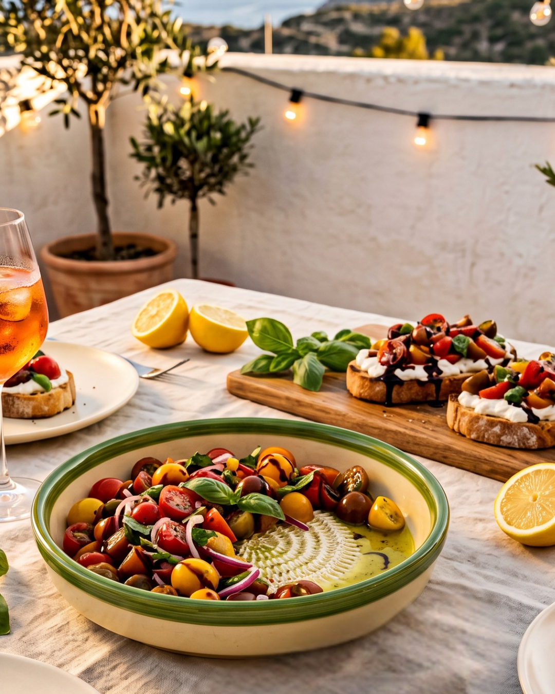 Bruschetta mit Tomaten und Burrata - cremig & knusprig