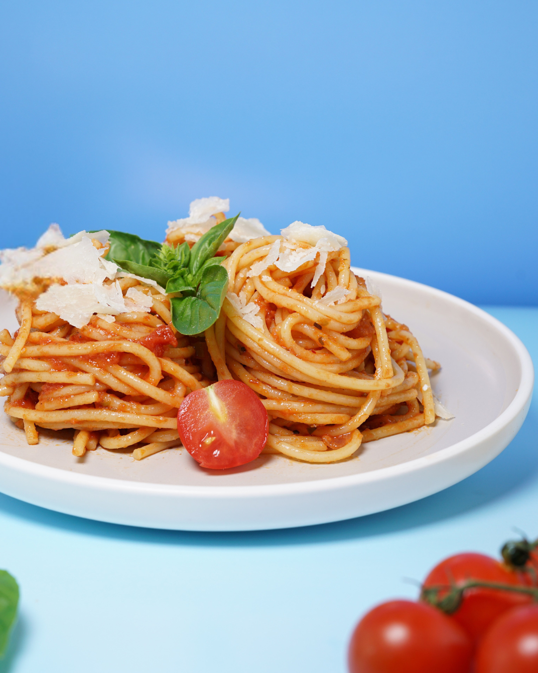 Nudeln mit Tomatensoße