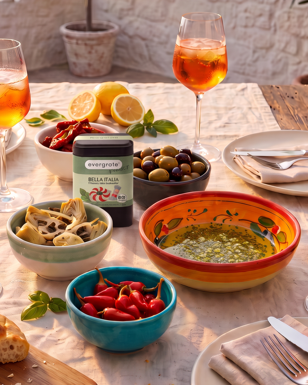 Antipasti Dip zum selber machen: Chili Knoblauch Dip mit Öl