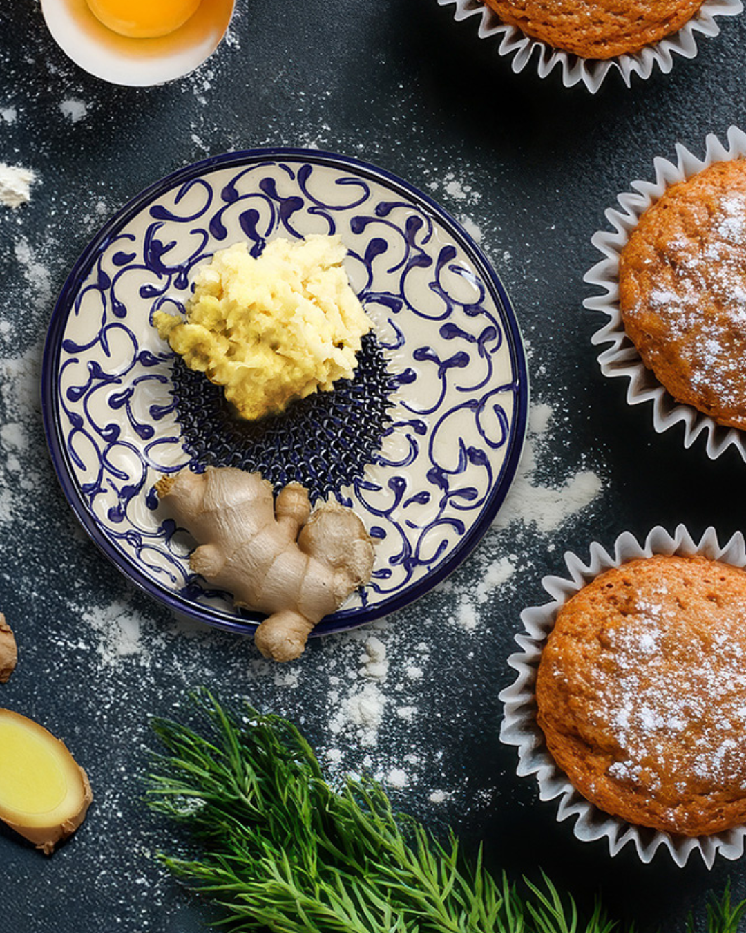 Karotten Muffins mit frischem Ingwer