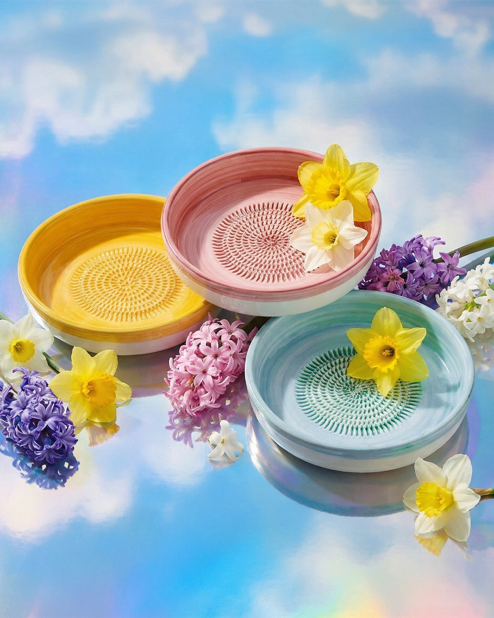 Dip & Genuss Set mit 3 Dipschalen, jeweils mit Rezeptheft u. Reinigungspinsel