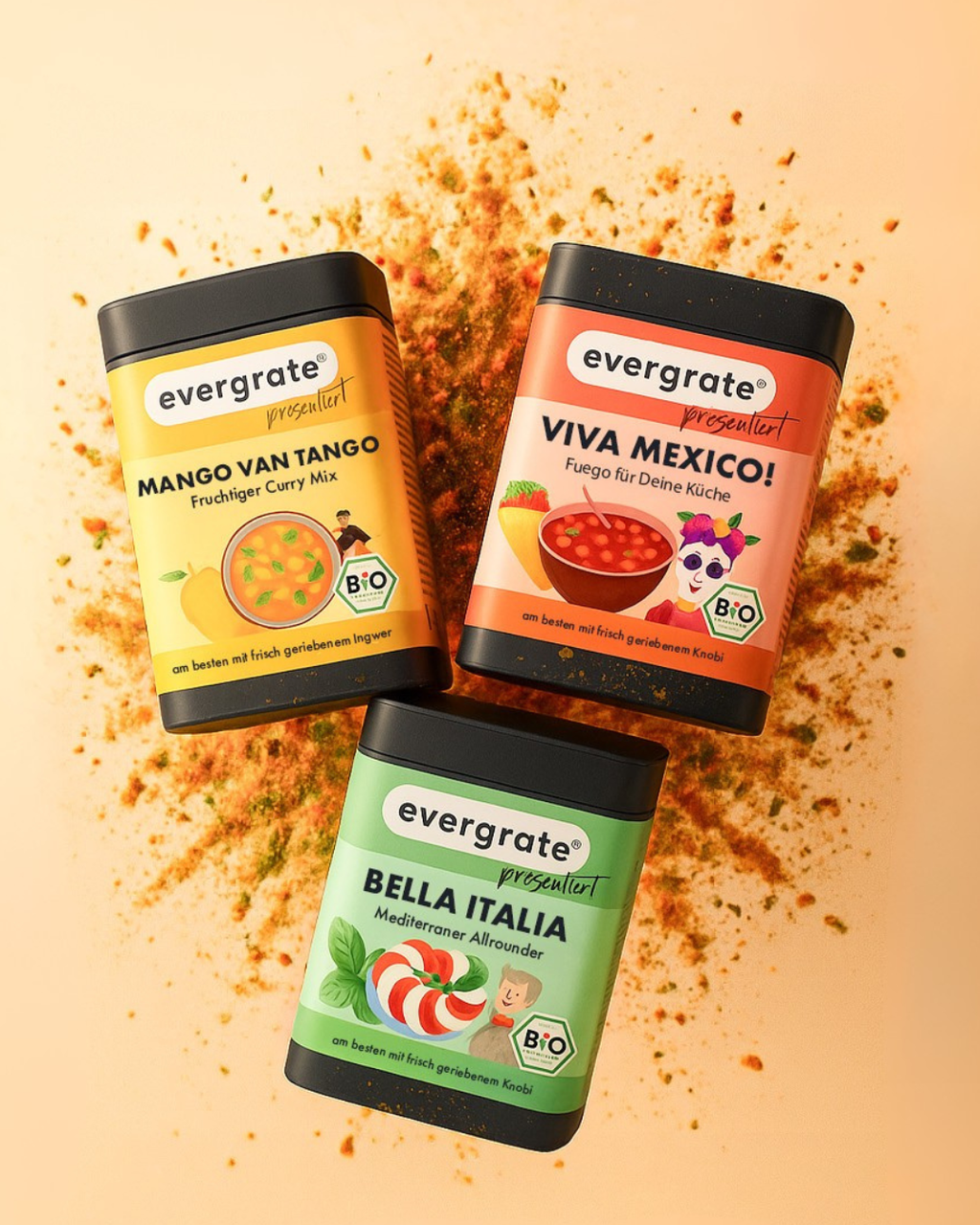 3er Set Bio Spice-Mix evergrate ♥ Spicebar