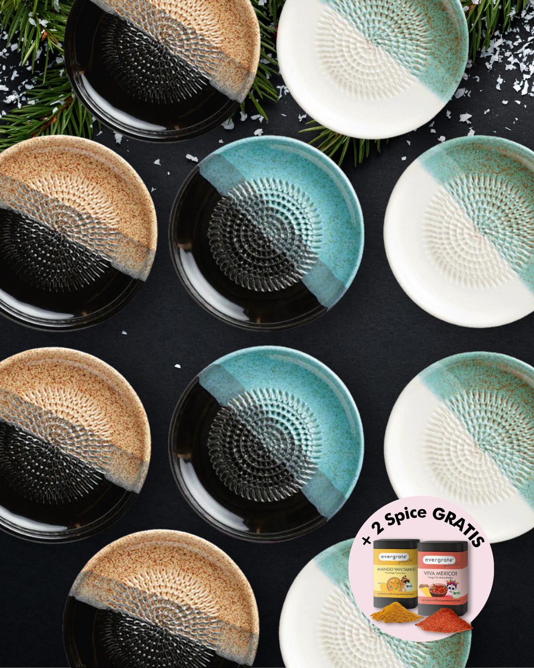 10 Tellerreiben nach Wahl