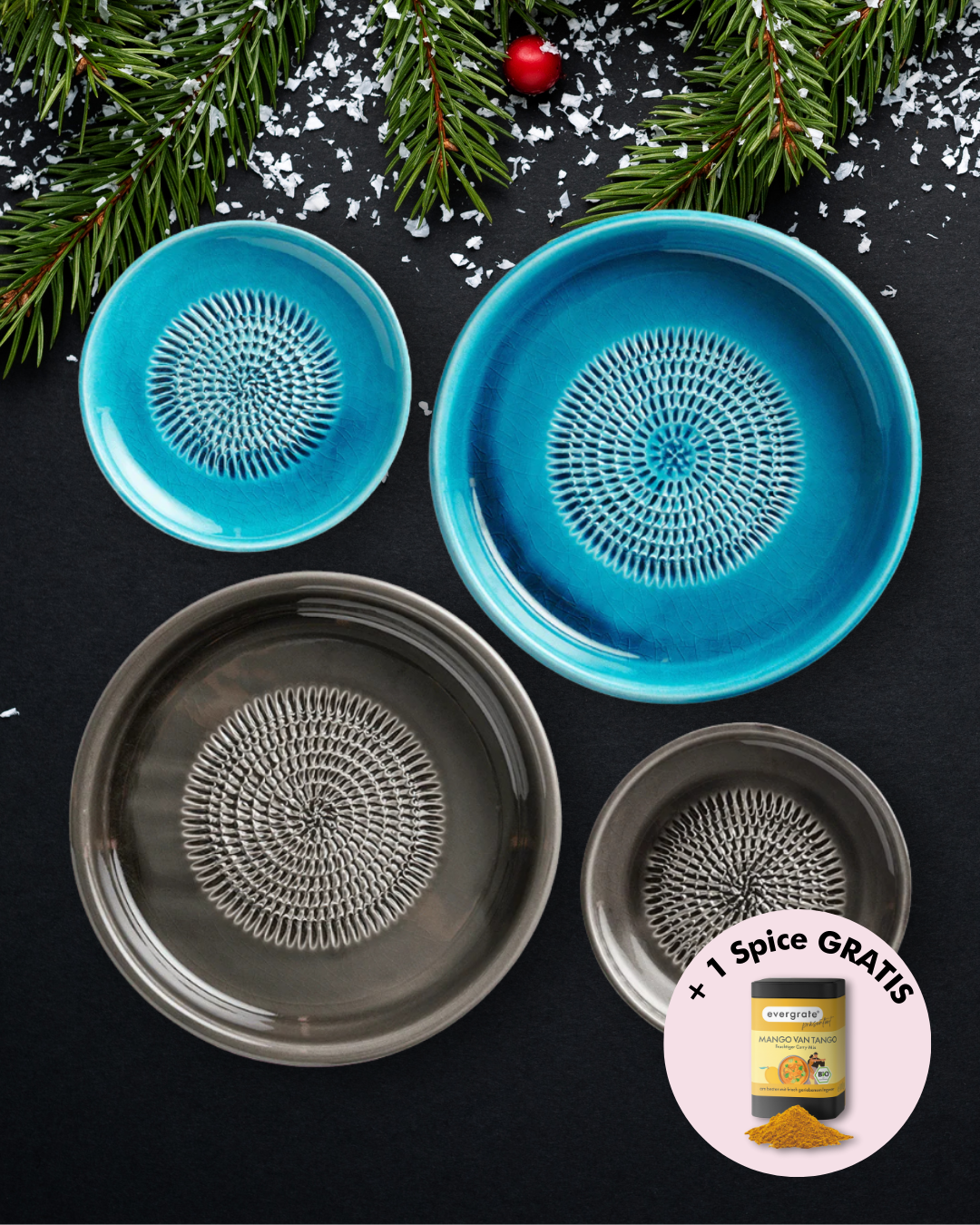 2 Tellerreiben und 2 Dipschalen nach Wahl *Family-Set*