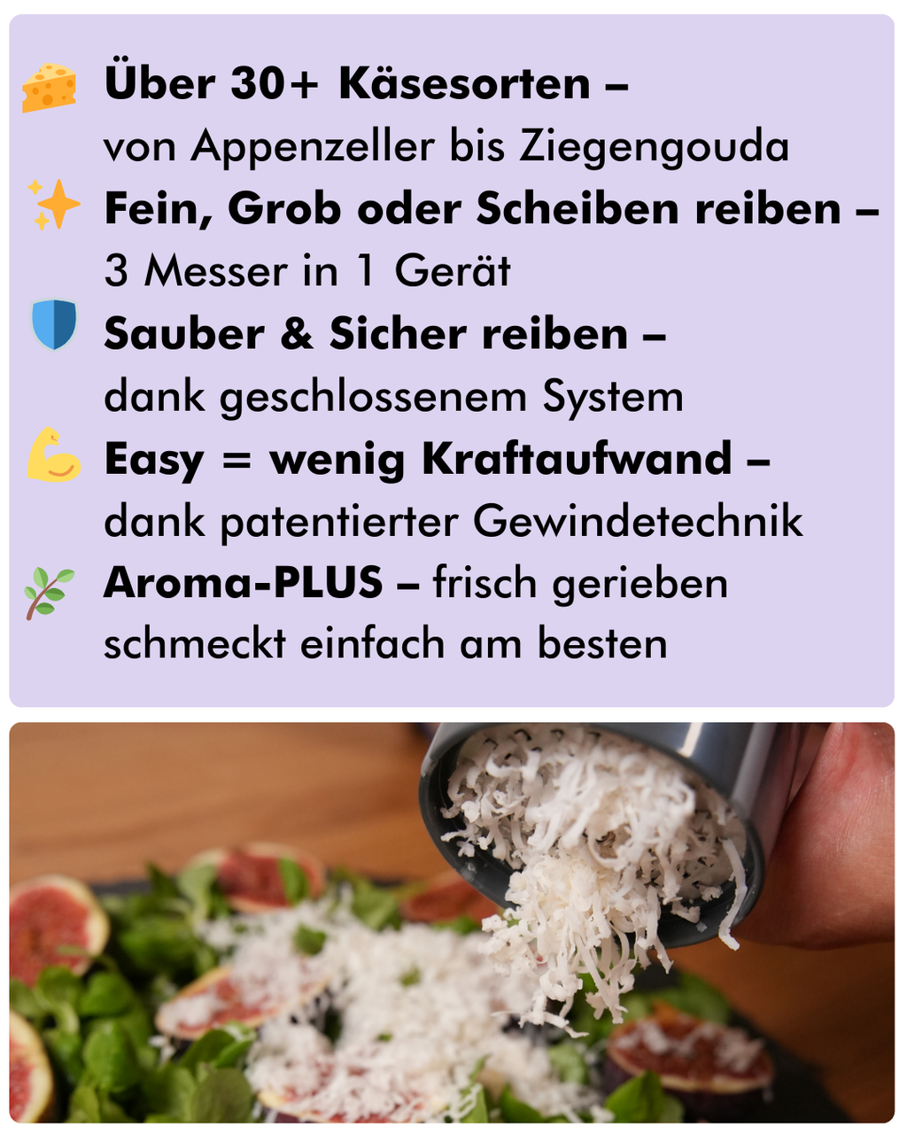 EasyGrater Weiss + 10 Rezeptkarten