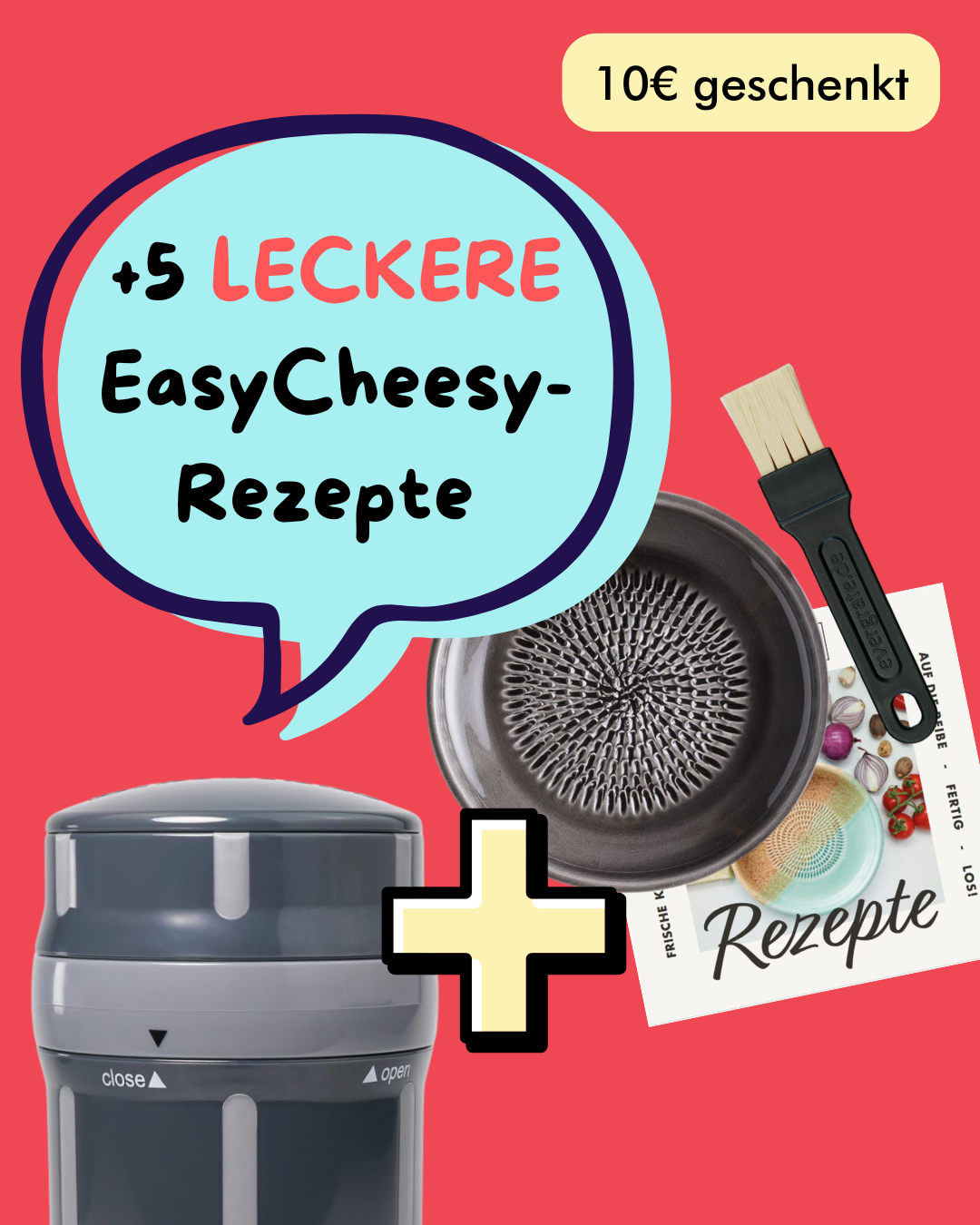 Easy-Set 3 - EasyGrater + Tellerreibe + 5 Rezeptkarten