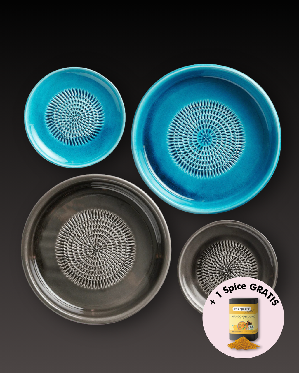 2 Tellerreiben und 2 Dipschalen nach Wahl *Family-Set*