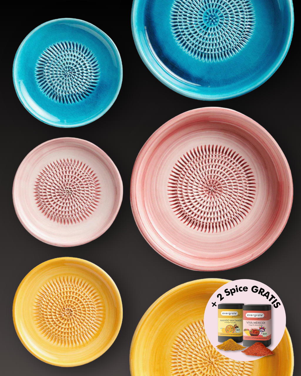 3 Tellerreiben und 3 Dipschalen nach Wahl *Friends-Set*