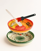 Magic Mix-Bowl-Set mit Dipschale, Silikonspachtel und Marinier- & BBQ-Pinsel