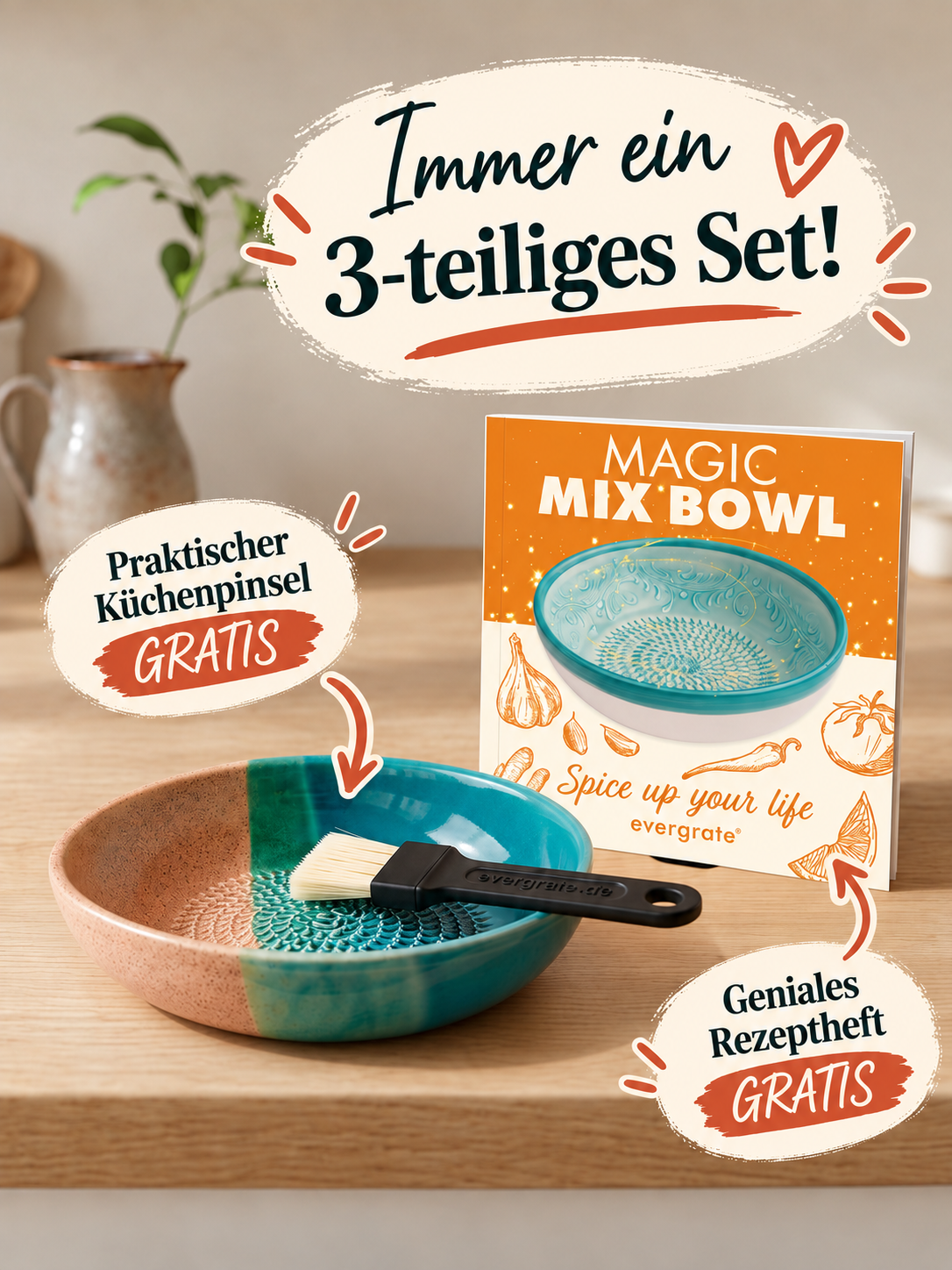 Magic Mix Bowl Lieferumfang