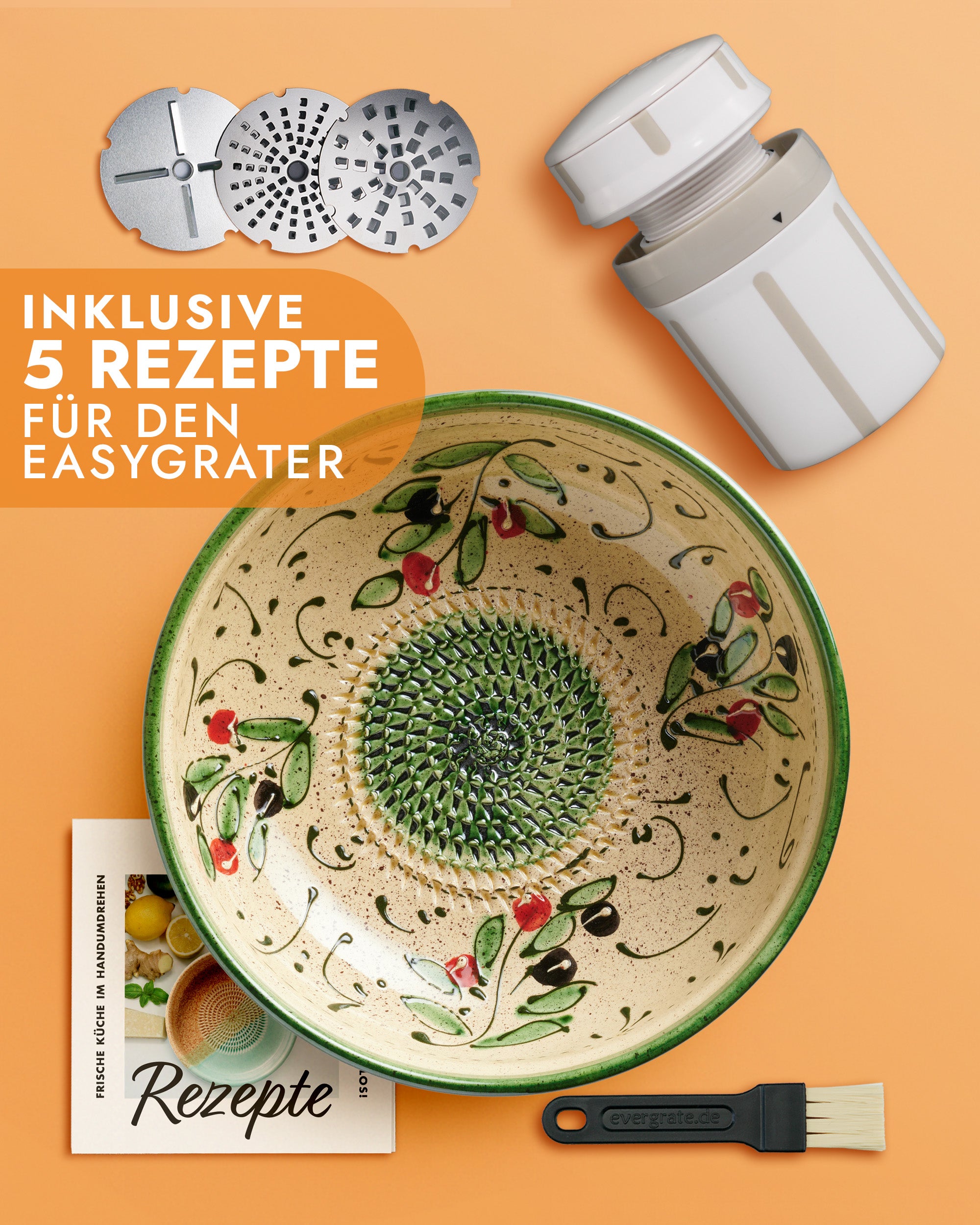 Puffer-Set 3 - Reibeschüssel + EasyGrater