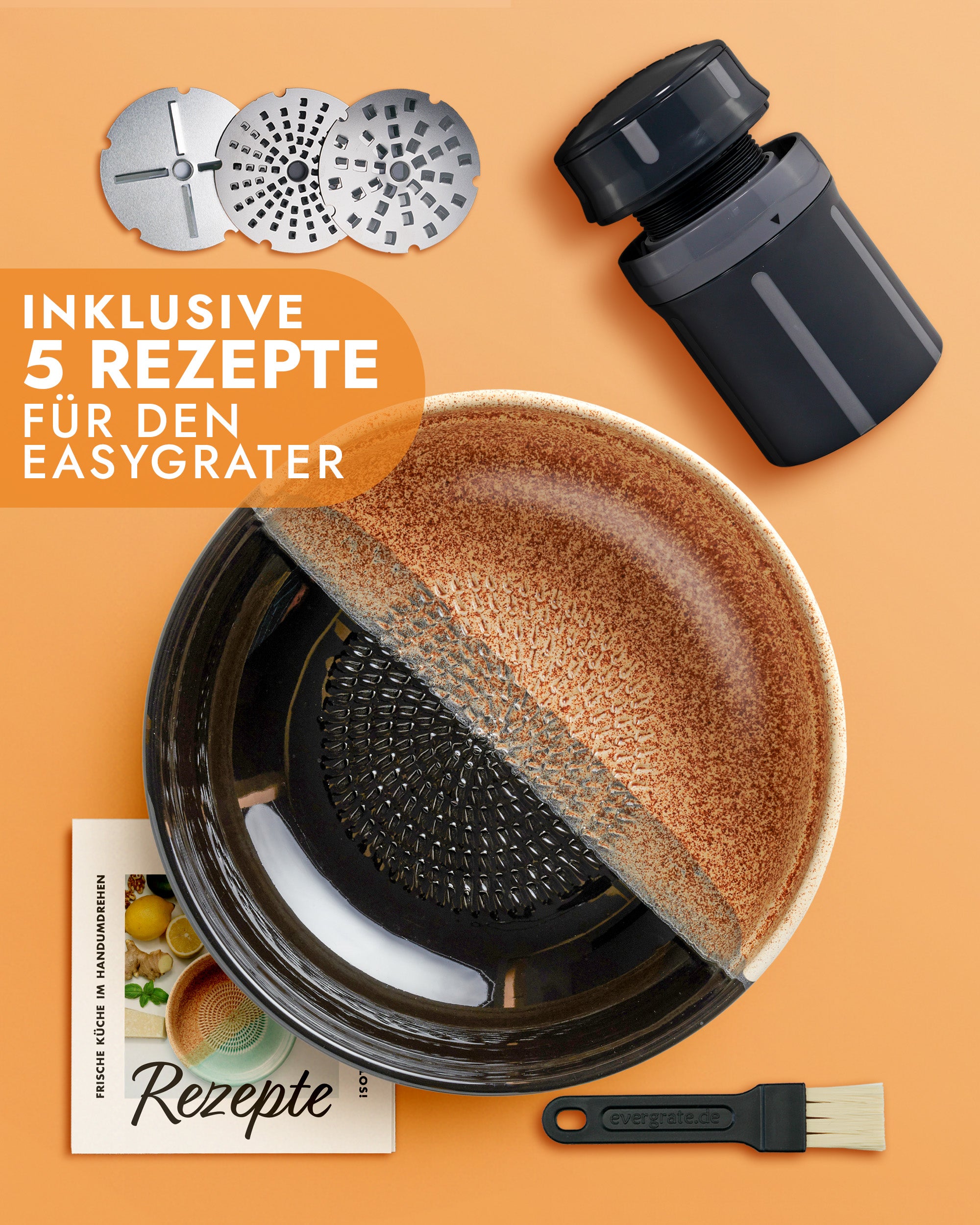 Puffer-Set 3 - Reibeschüssel + EasyGrater