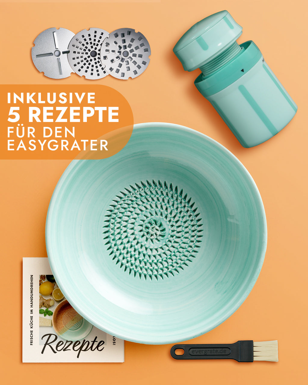 Puffer-Set 3 - Reibeschüssel + EasyGrater