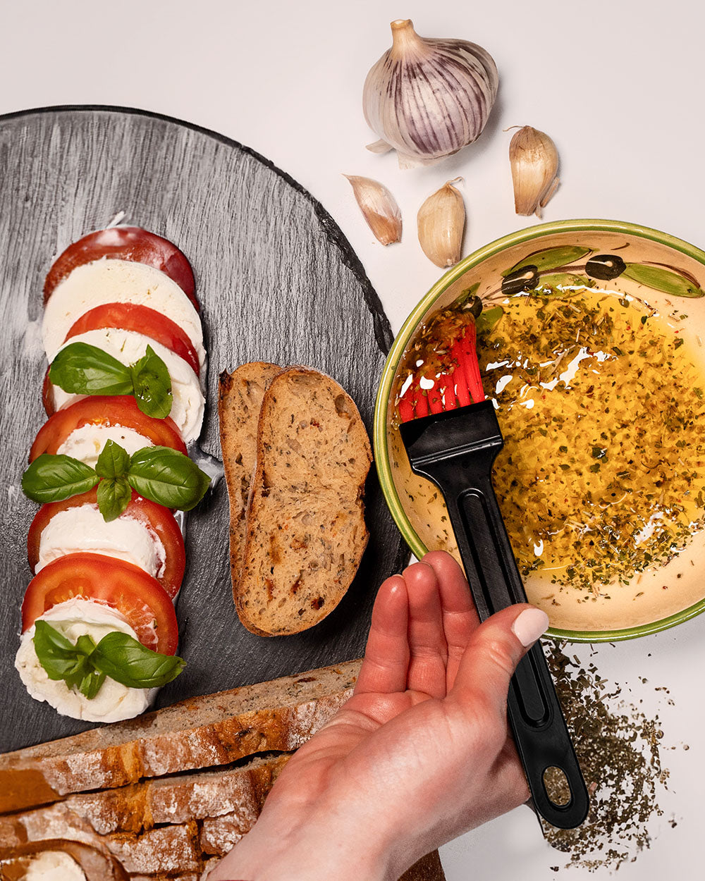 Magic Mix-Bowl-Set mit Tellerreibe und Silikonspachtel