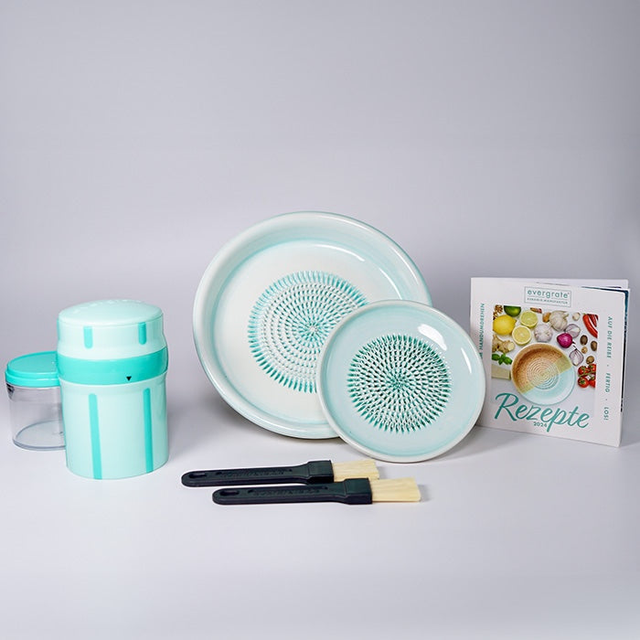 Easy-Set 4 - EasyGrater + Tellerreibe + Dipschale + 5 Rezeptkarten
