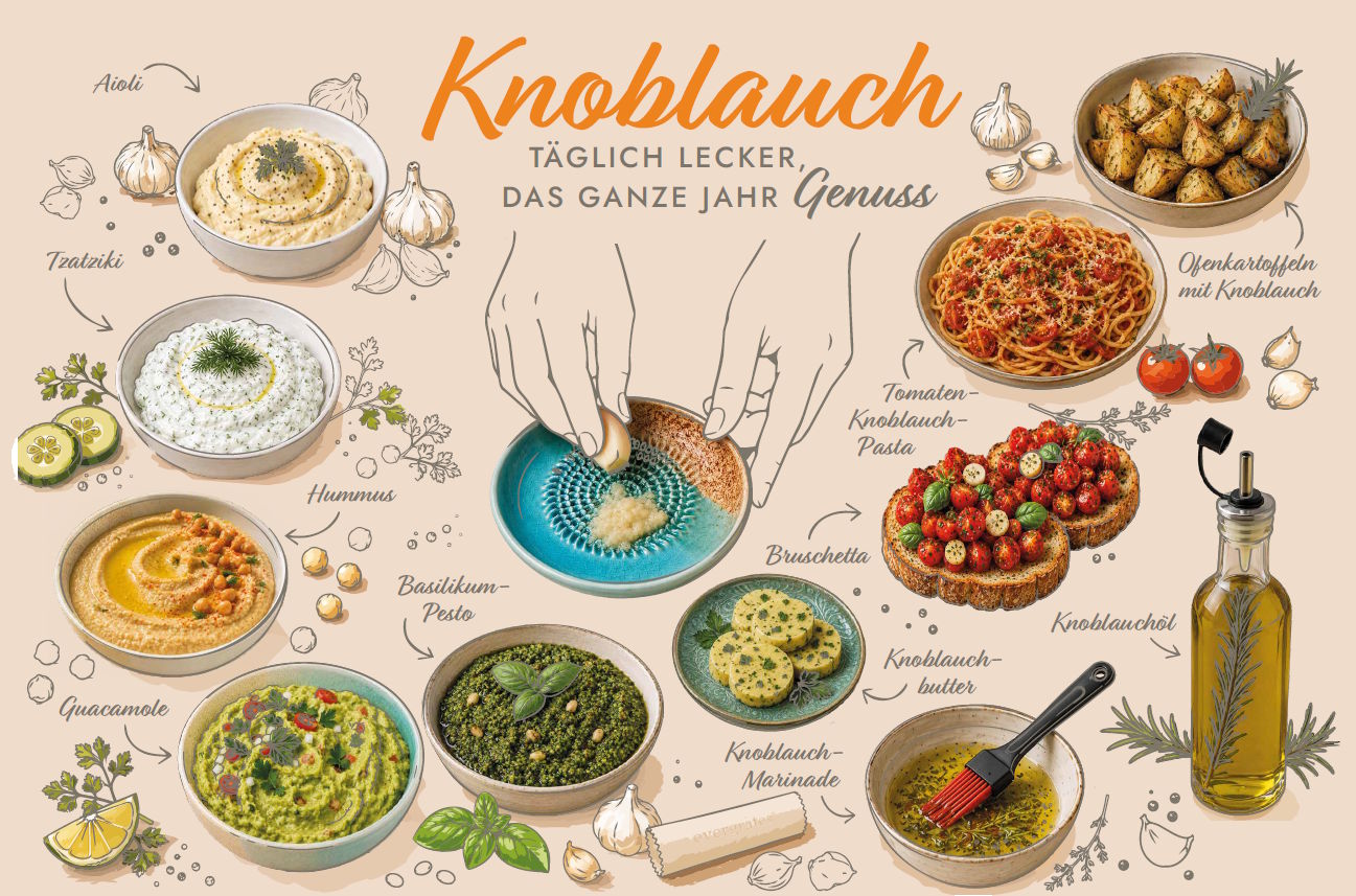 11 Knoblauch Rezepte zum anklicken